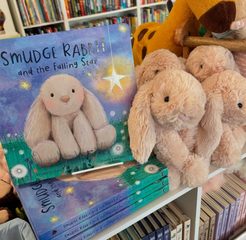 Jellycat Smudge Rabbit And The Falling Star Book And Smudge Rabbit Small