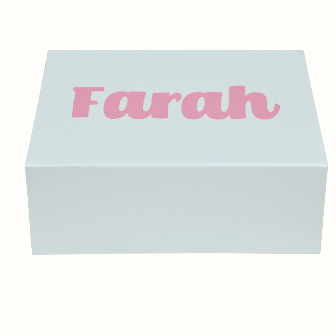 Jellycat Bashful Bunny Pink  Bunny Personalised Gift Set