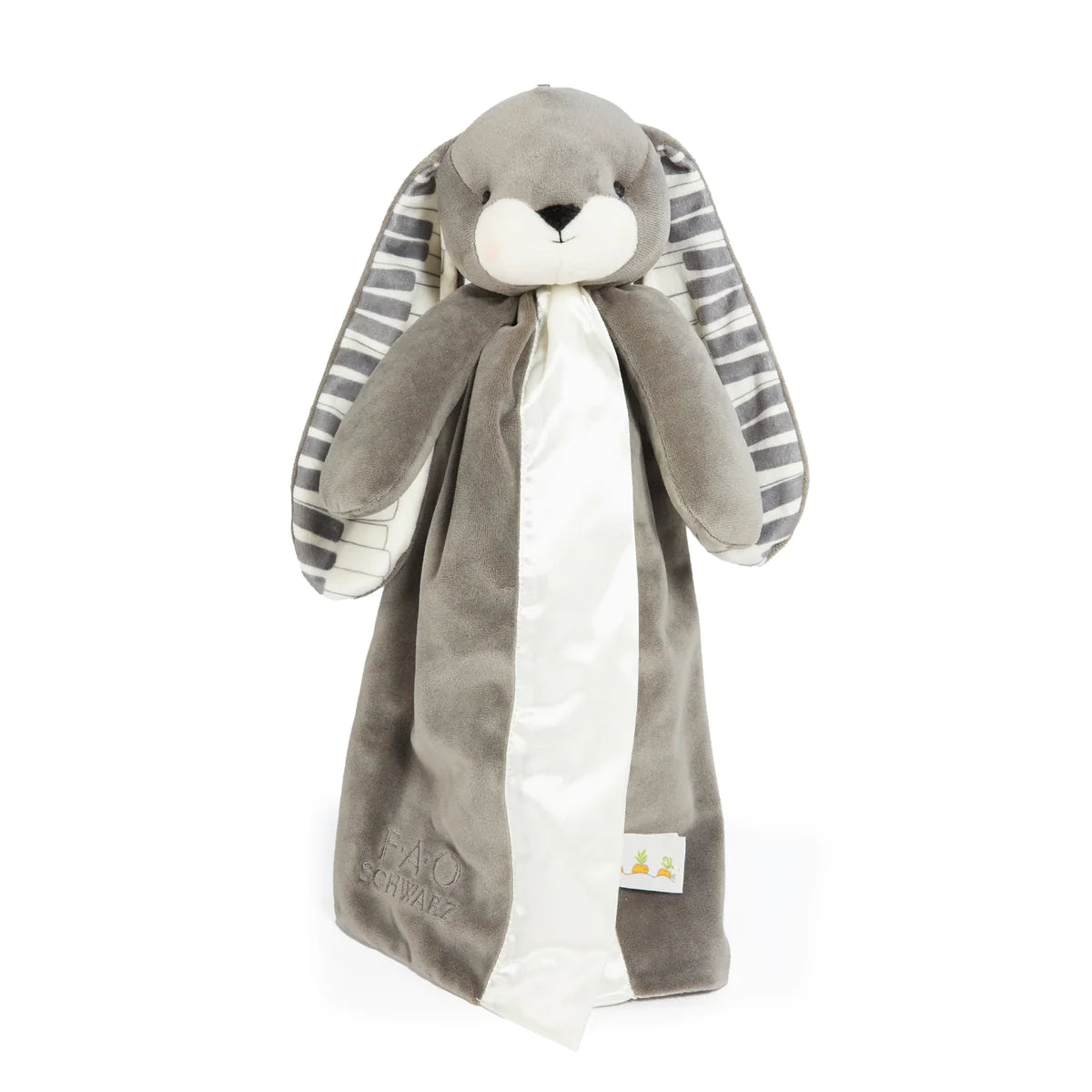 FAO SCHWARZ 160TH ANNIVERSARY NIBBLE BUNNY BUDDY BLANKET - COAL