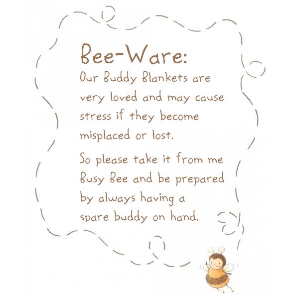 Bud Bunny Bye-Bye Buddy Comforter Blue