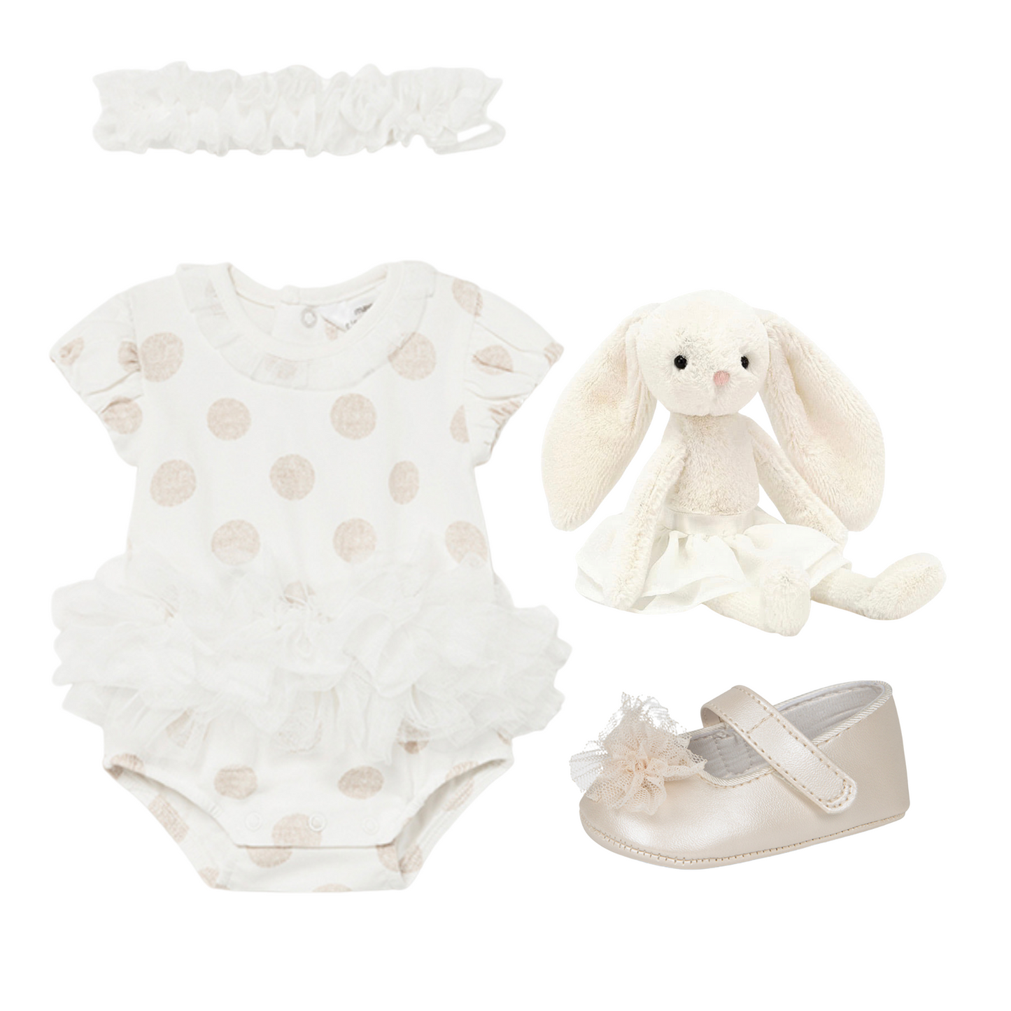 Pirouette Bunny Tutu Gift Set Beige