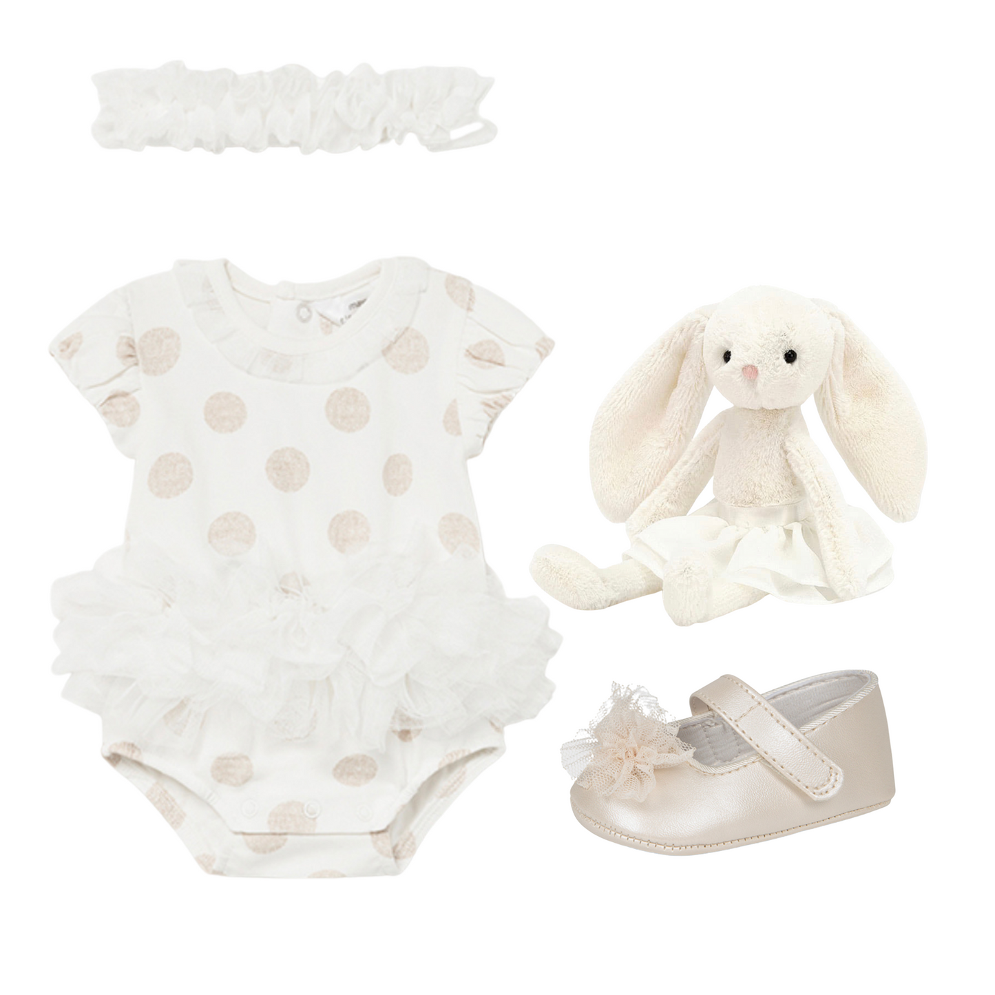 Pirouette Bunny Tutu Gift Set Beige