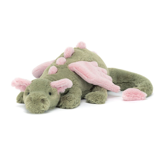 Jellycat Malachy Dragon (With Personalised Dust Bag)