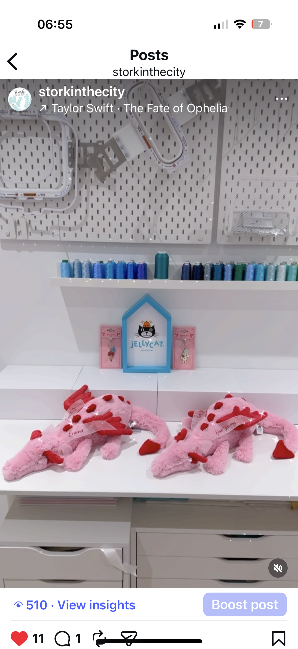 Jellycat Heart Dragon (Rare and Hard to Find)