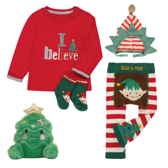 Load image into Gallery viewer, Baby Elf&amp;#39;s 1st Christmas Hamper 0-6 Months
