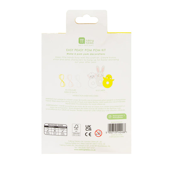 Talking Tables Spring Bunnies Easter Pom Pom Making Kit