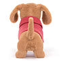 Jellycat Sweater Sausage Dog Pink