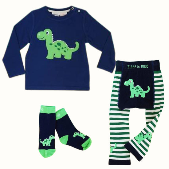 Blade & Rose 3 Piece Maple The Dino Top, Leggings & Socks Set