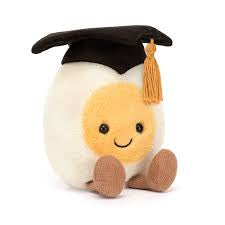 Jellycat Amuseables Boiled Egg Graduation (Retired)