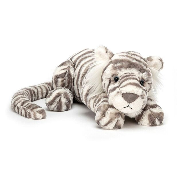 Jellycat Sacha Snow Tiger Little (Rare Find)