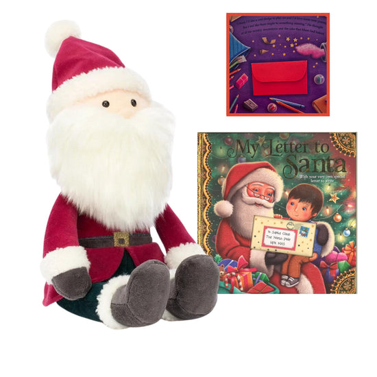 Jellycat Large Jolly Santa and My Letter To Santa Book