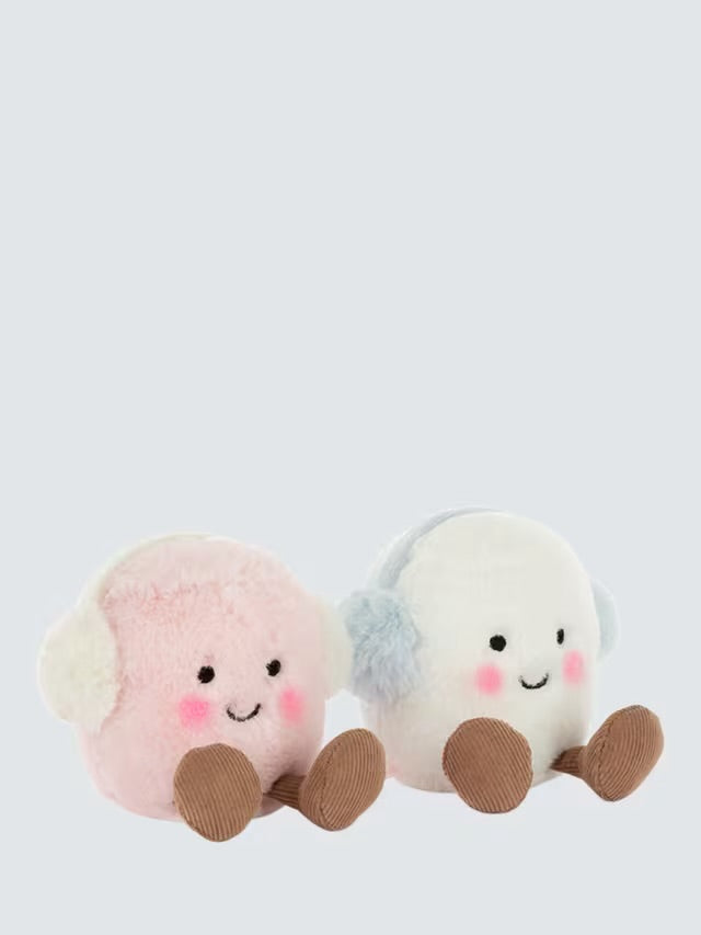 Jellycat Amuseables Toastie Pink And White Marshmallows
