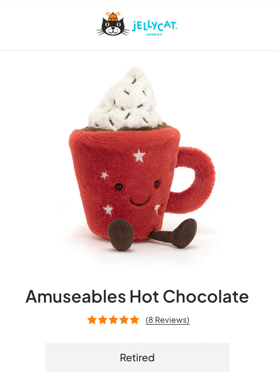 Jellycat Amuseables Hot Chocolate (Retired) – Stork in the City