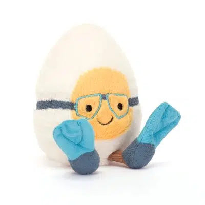 Jellycat Amuseables Boiled Egg ‘Scuba’ (Retired & Rare)