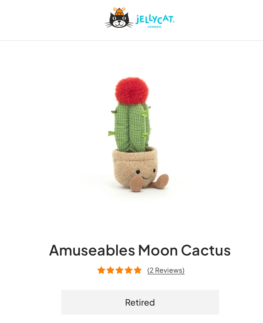 Jellycat Amuseables Moon Cactus (Retired)