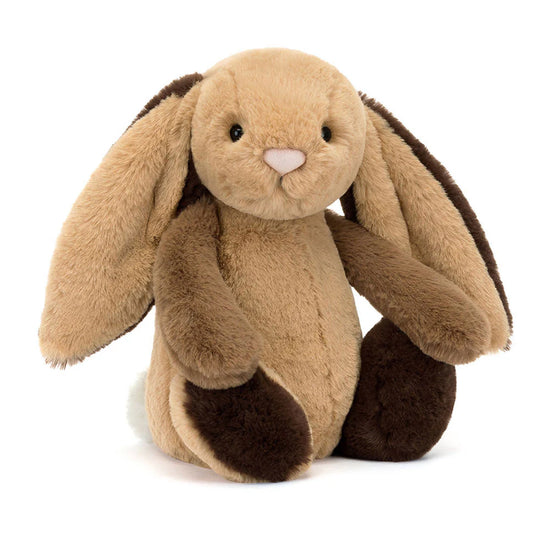 Jellycat Original Patchwork Bashful Bunny Brown (Retired Design)