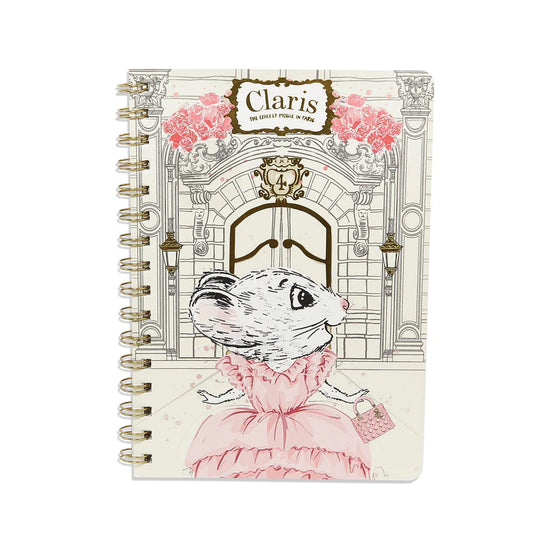 Claris the Chicest Mouse in Paris - A5 Spiral Notebook