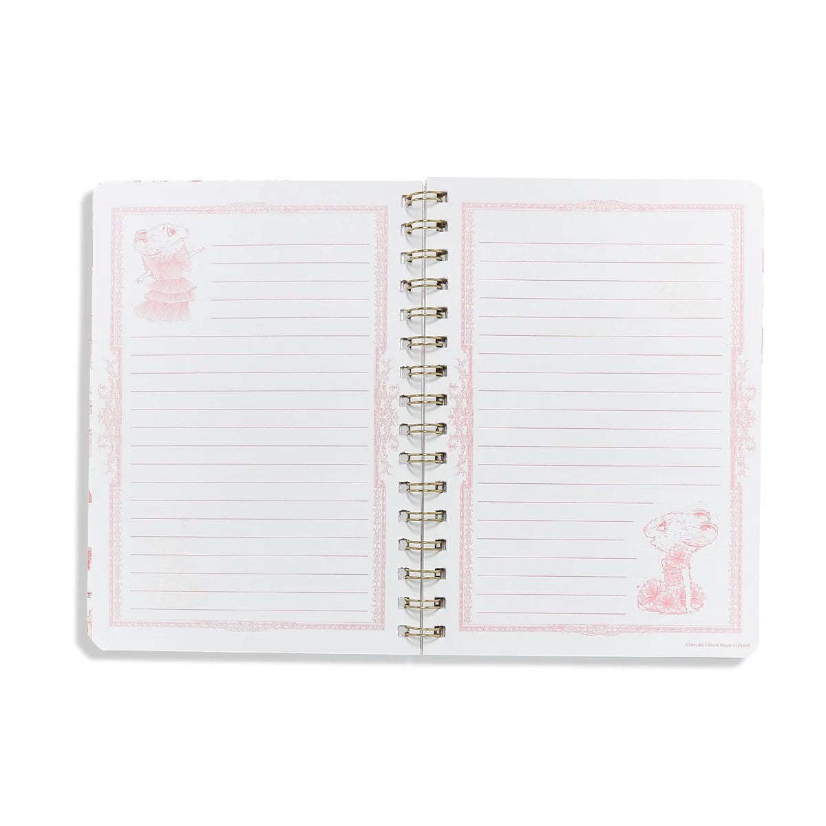 Claris the Chicest Mouse in Paris - A5 Spiral Notebook