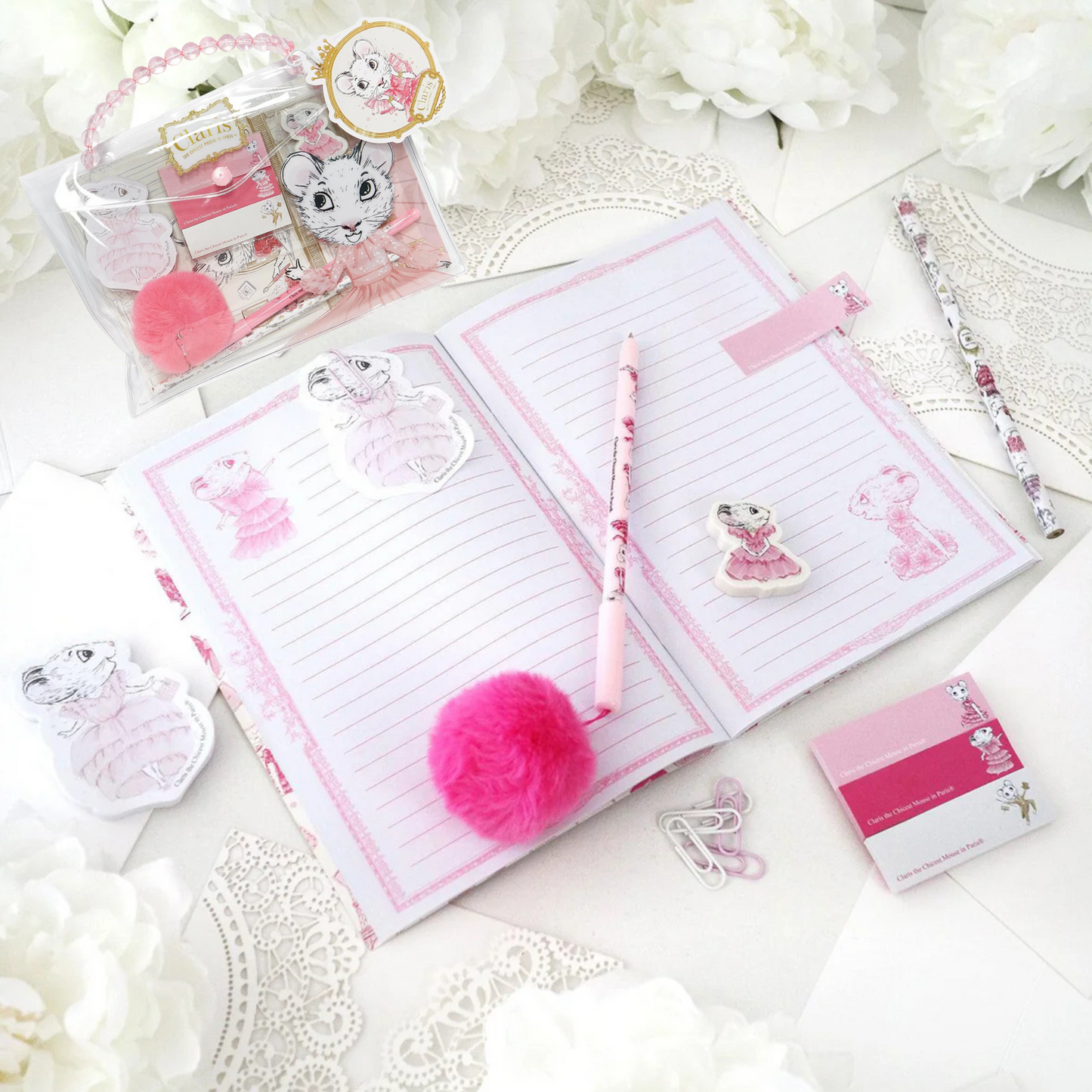 Claris the Chicest Mouse in Paris - Stationary Set (Retired)