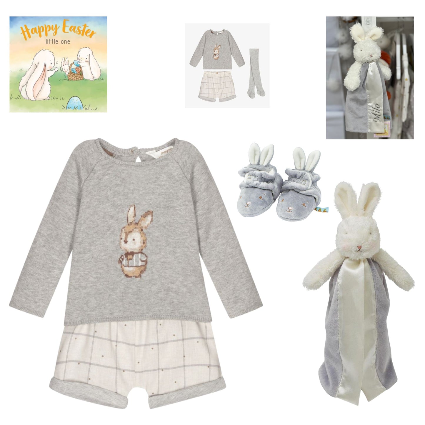 Grey Mayoral 3 Piece Bunny Outfit & Gift Set