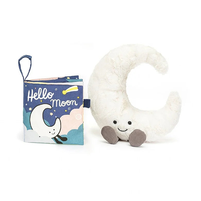 Jellycat Hello Moon Fabric Book And Amuseable Moon