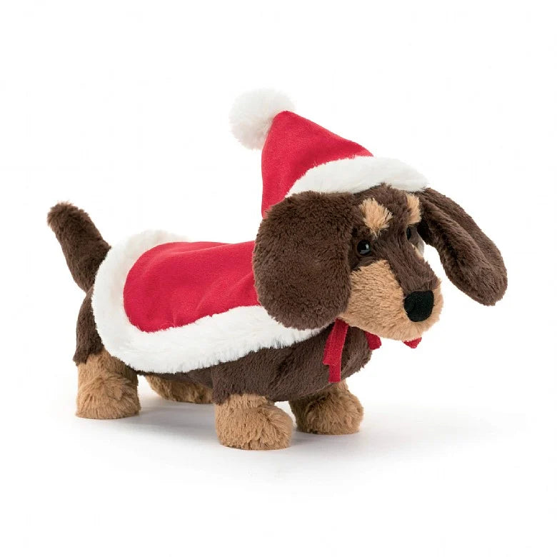 Jellycat Christmas Winter Warmer Otto Sausage Dog