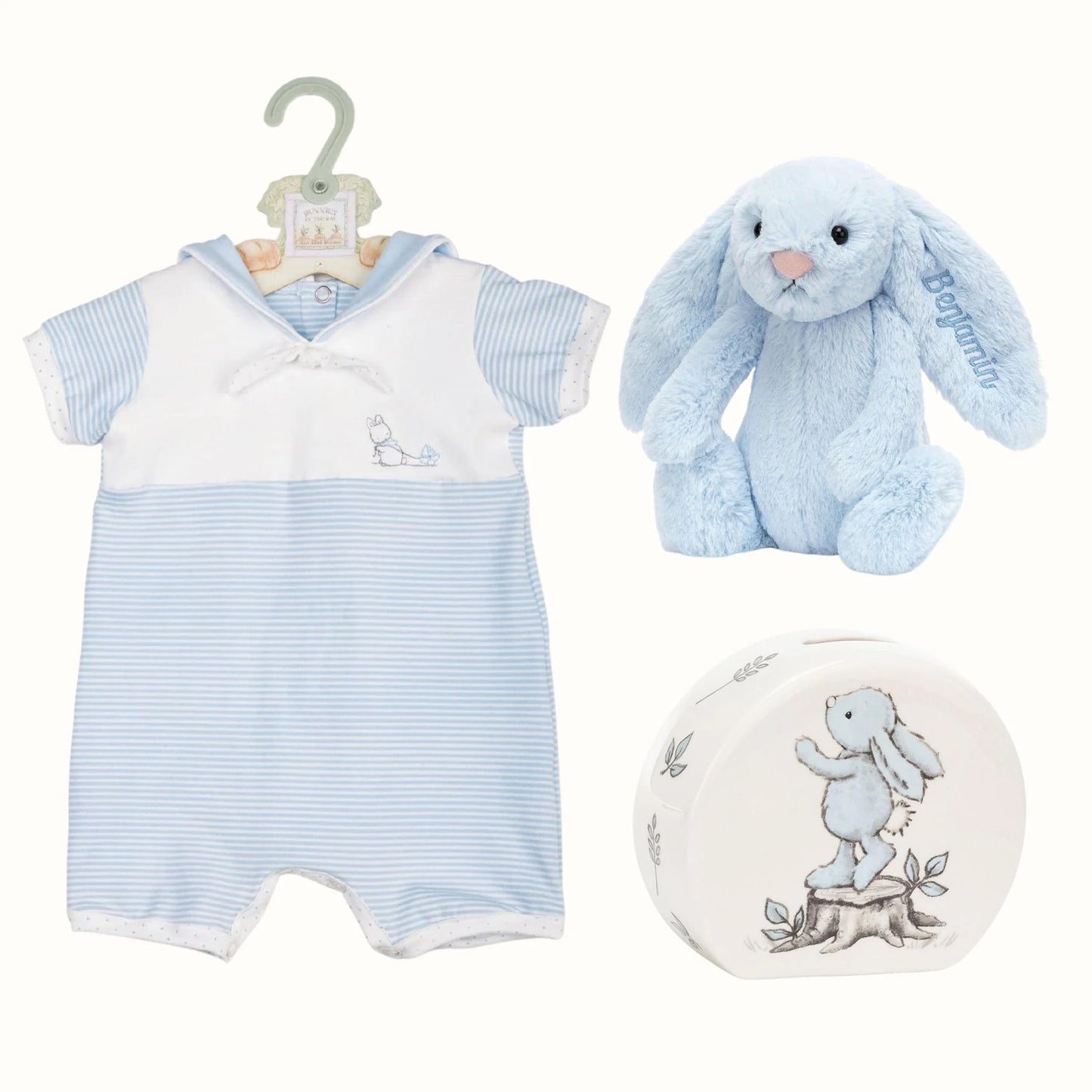 Jellycat Bashful Bunny Sailor Gift Set