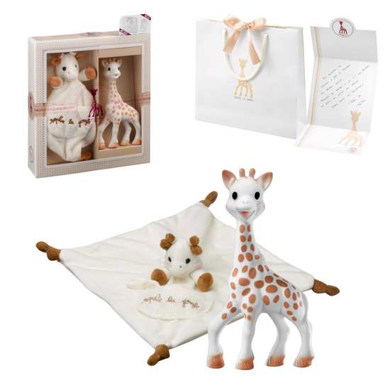 Sophie La Girafe My First Christmas Book,Comforter & Teether Toy Gift Set