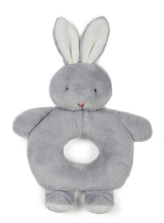 Bloom Bunny Ring Rattle Grey