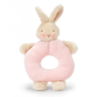 Bunny Ring Rattle - Pastel Pink