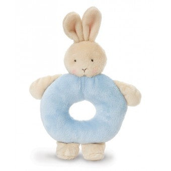 Bunny Ring Rattle - Blue