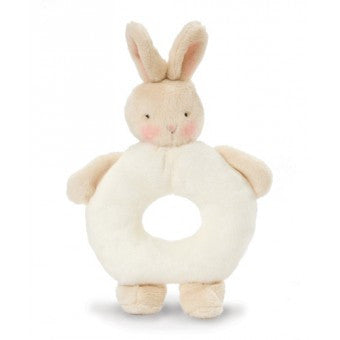 Bunny Ring Rattle - Warm White
