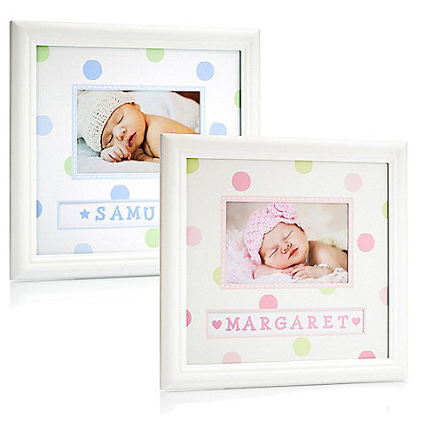 Load image into Gallery viewer, Personalised Baby Name Frame (White)
