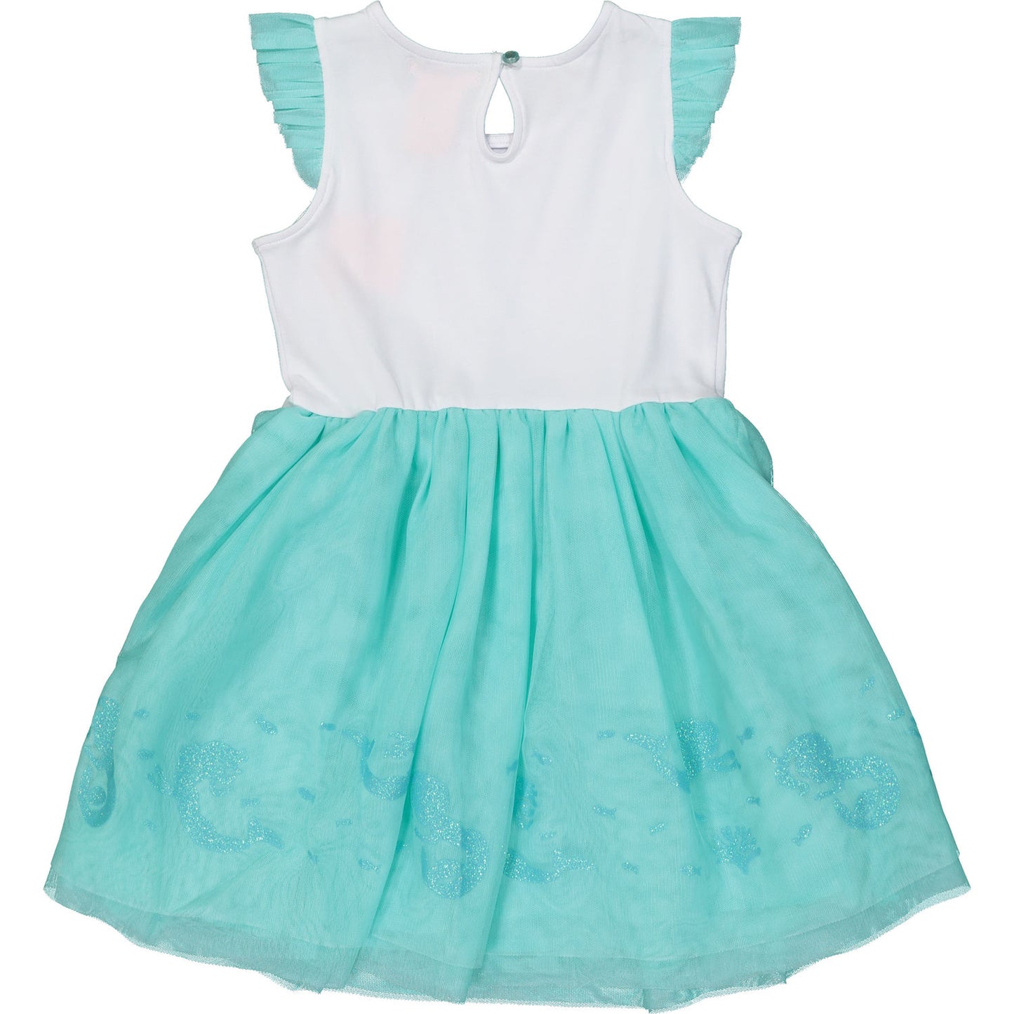 Turquoise and White Mermaid Tutu Dress