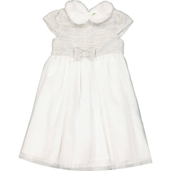 Load image into Gallery viewer, Snow Princess White and Silver Glitter Party Dress Age 2, 3 &amp;amp; 4 Years
