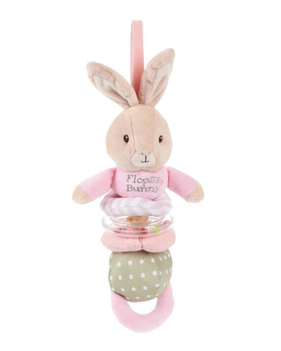 Load image into Gallery viewer, Flopsy Bunny Jiggle &amp;amp; Rattle Plush Toy
