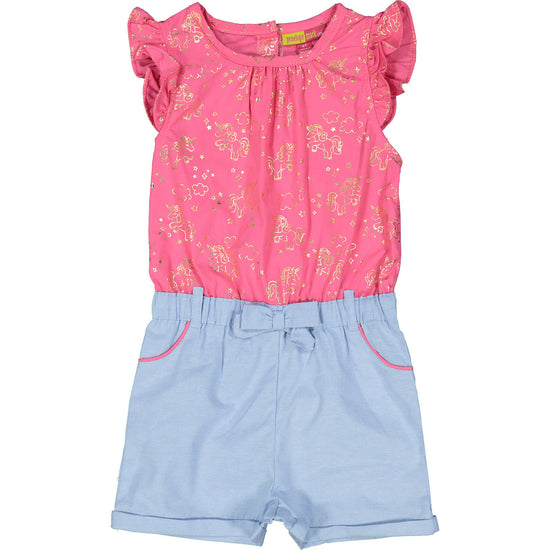 Pink and Blue Unicorn Playsuit
