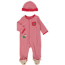 Daschund My First Christmas Footie