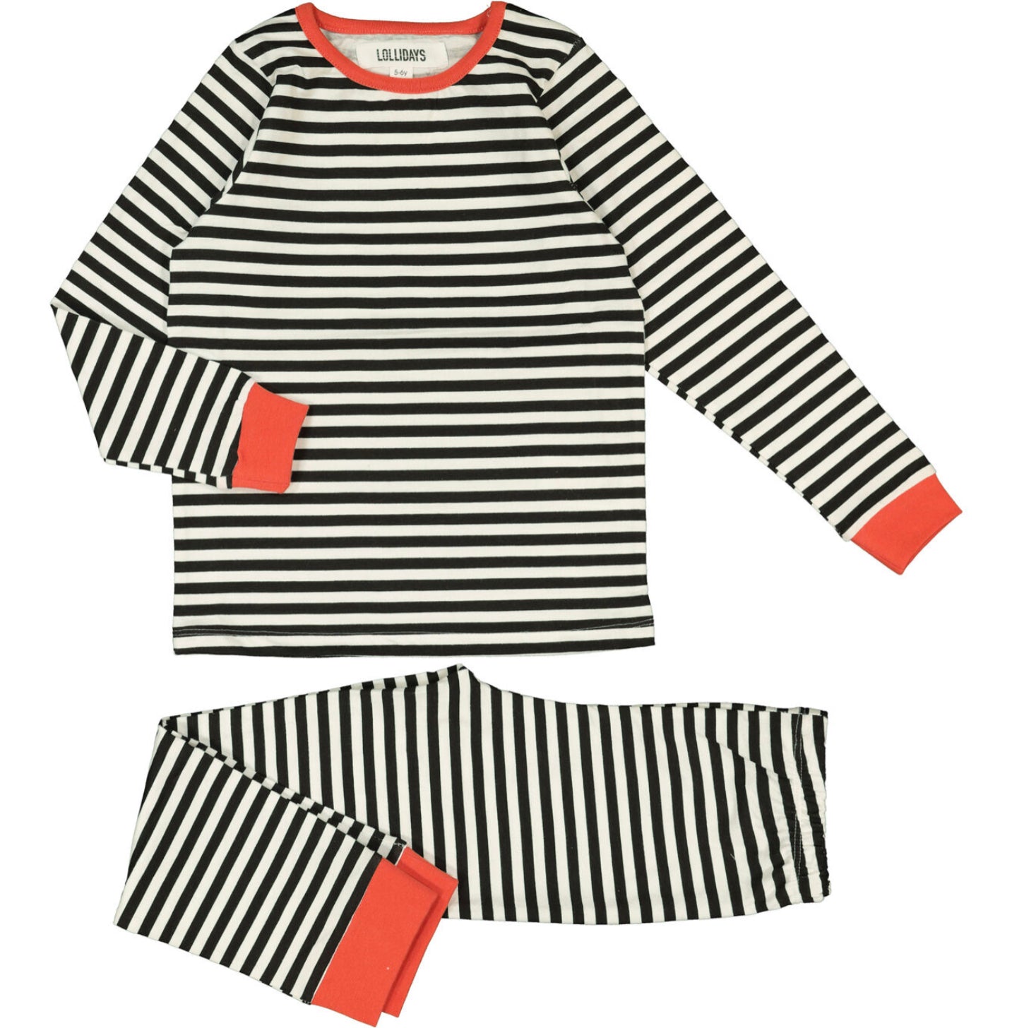 Load image into Gallery viewer, Black &amp;amp; White Striped Pyjamas
