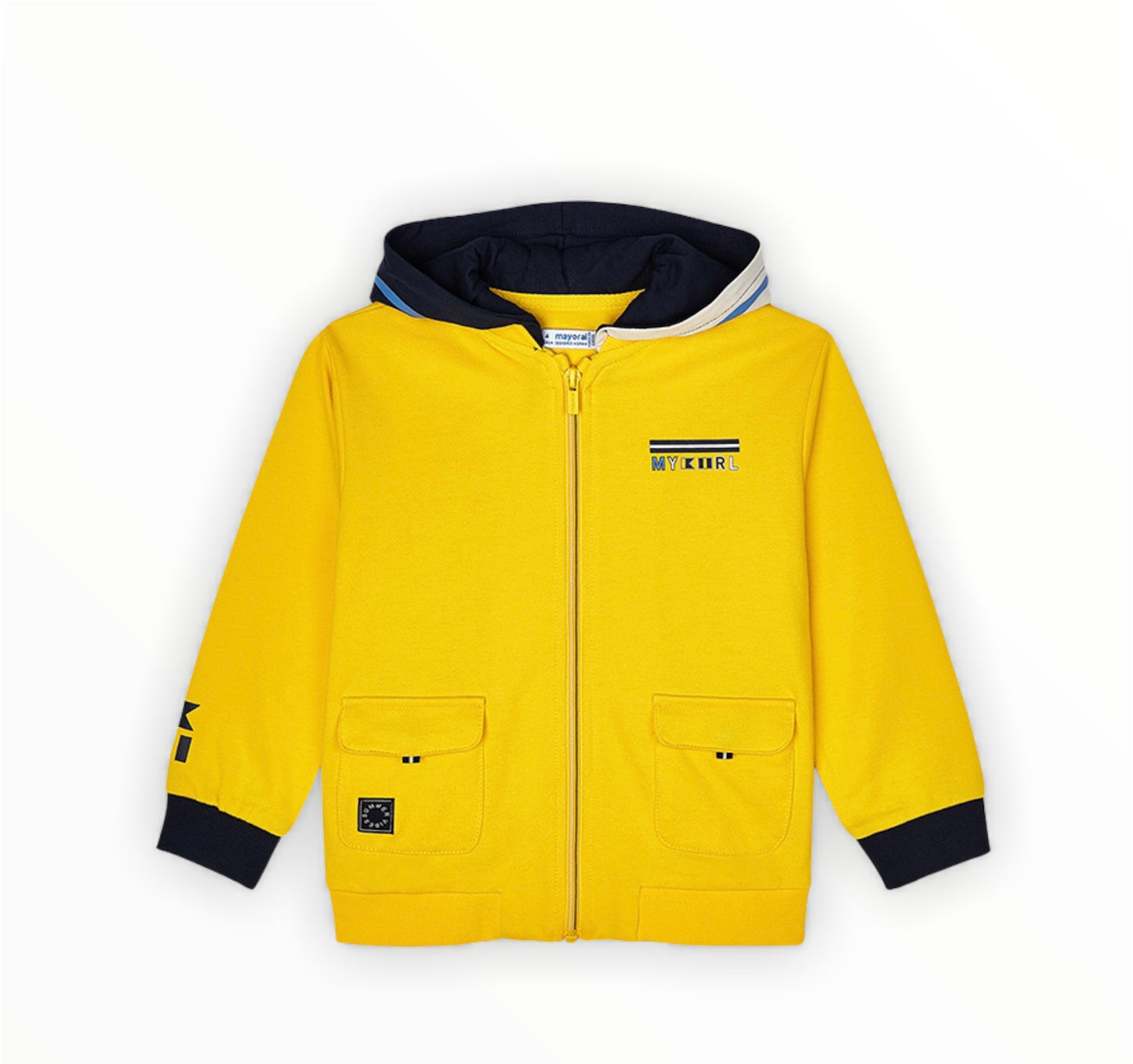 Load image into Gallery viewer, Sun Coloured Boys Zipped Hooded Jacket
