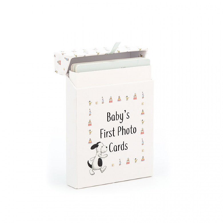 Load image into Gallery viewer, Jellycat Baby&amp;#39;s First Bashful Puppy Photo Milestone Cards
