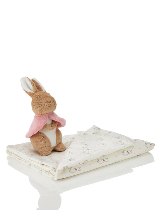Flopsy, Mopsy, and Cotton-tail Toy and Blanket Set
