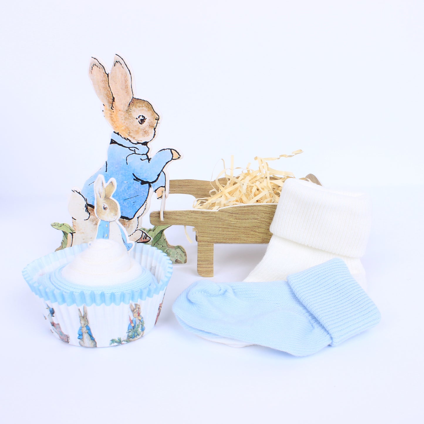 Peter Rabbit Sock Cupcake
