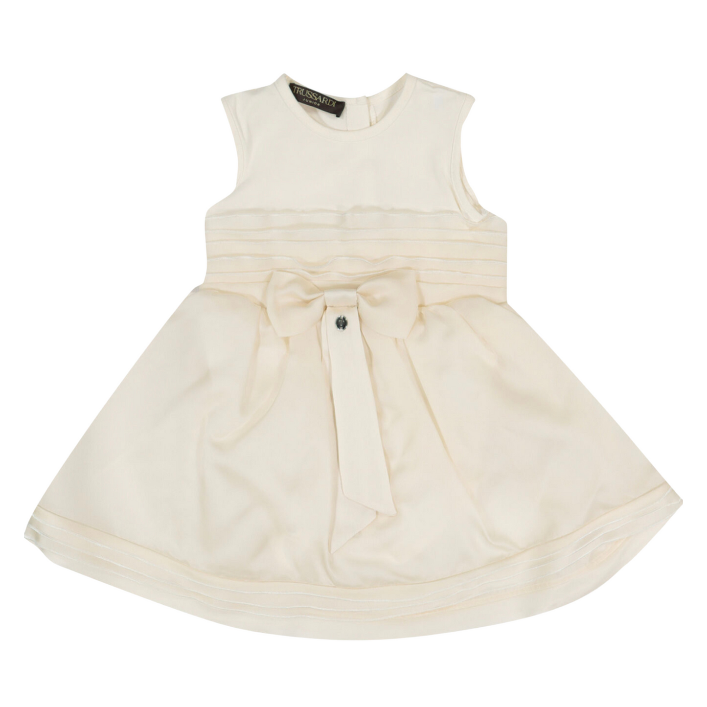 Load image into Gallery viewer, Trussardi Ivory Silk Bow Occasion Dress
