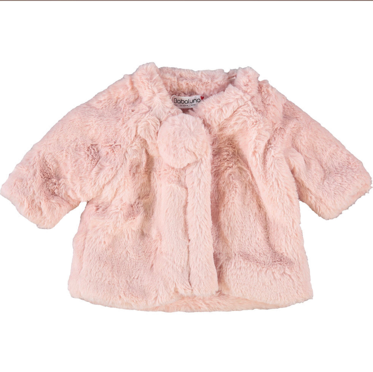 Babaluno Pink  Faux Fur Coat