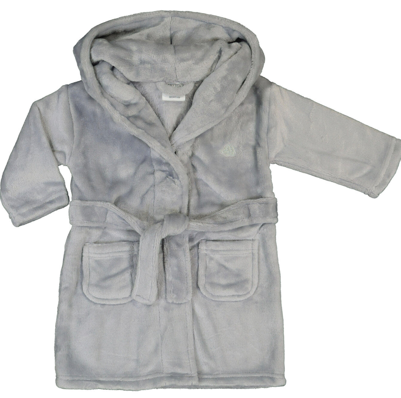 Plush Baby Robe Grey