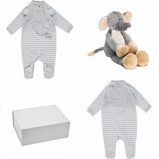 Load image into Gallery viewer, Baby Boy Diinglisar Elephant Keepsake Box and Gifts
