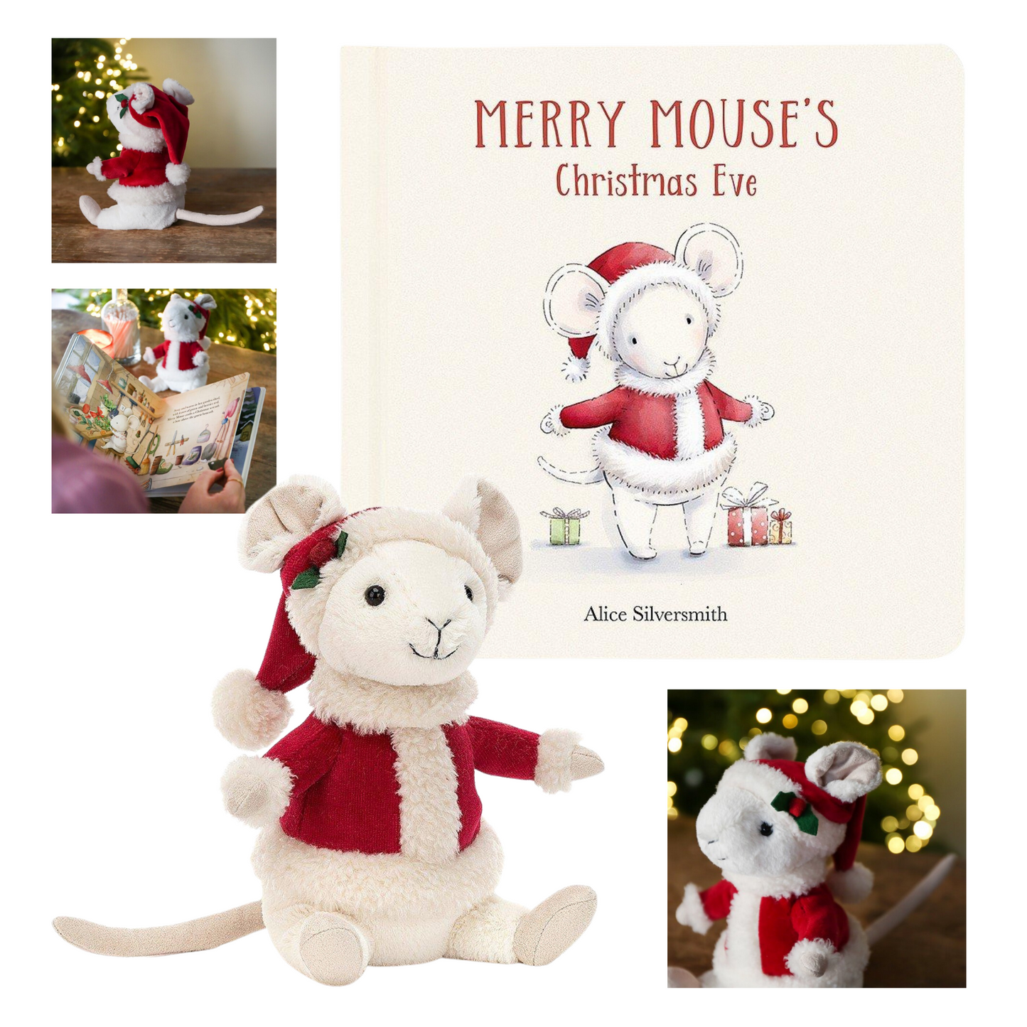 Load image into Gallery viewer, Jellycat Merry Mouse Christmas Eve Gift Set
