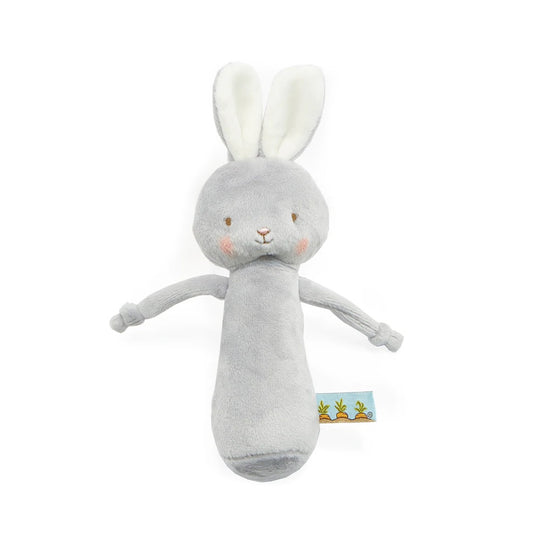 Load image into Gallery viewer, Friendly Chime Grey Bunny Rattle
