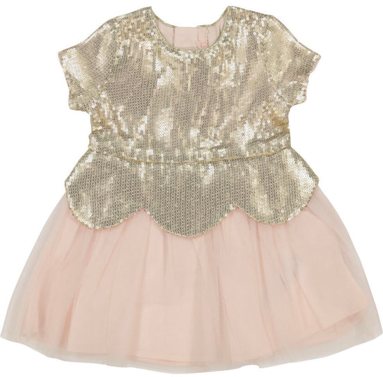 Load image into Gallery viewer, Billyblush Pink and Gold Tulle Dress
